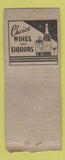 Matchbook Cover - Blue Point Restaurant Cleveland OH BOBTAIL