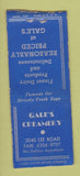 Matchbook Cover - Gale's Creamery BOBTAIL