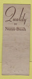 Matchbook Cover - Nunn Bush Men's Shoes Guy's Newark NJ WEAR BOBTAIL