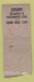 Matchbook Cover - Scharff's Grille Brecksville OH WEAR BOBTAIL