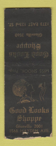 Matchbook Cover - Good Looks Shoppe salon girlie WEAR BOBTAIL