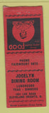 Matchbook Cover - Jocelyn Dining Room Cleveland Heights OH BOBTAIL