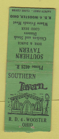 Matchbook Cover - Souther Tavern Wooster OH WEAR BOBTAIL
