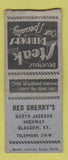 Matchbook Cover - Red Cherry's Glasgow KY WEAR BOBTAIL