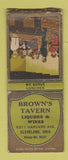 Matchbook Cover - Brown's Tavern Cleveland OH BOBTAIL