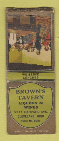 Matchbook Cover - Brown's Tavern Cleveland OH BOBTAIL