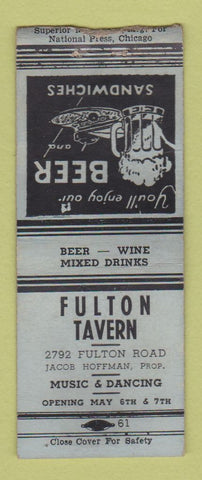 Matchbook Cover - Fulton Tavern BOBTAIL