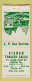 Matchbook Cover - Fisher Trailer Sales Salem VA BOBTAIL
