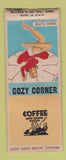 Matchbook Cover - Cozy Corner pinup BOBTAIL