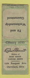 Matchbook Cover - Coles & Bonnett Shirts Cleveland OH WEAR BOBTAIL