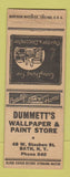 Matchbook Cover - Dummett's Wallpaper Paint Store Bath NY BOBTAIL