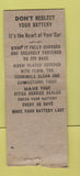 Matchbook Cover - Cities oil gas HL Henkle Fort Dodge IA BOBTAIL