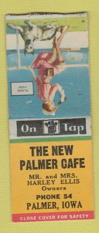 Matchbook Cover - New Palmer Cafe Palmer IA pinup BOBTAIL