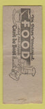 Matchbook Cover - New Palmer Cafe Palmer IA pinup BOBTAIL