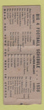 Matchbook Cover - 1938 Big 4 Football Schedule Case Carroll WEAR BOBTAIL