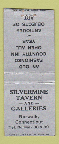 Matchbook Cover - Silvermine Tavern and Galleries Norwalk CT BOBTAIL