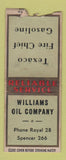 Matchbook Cover - Williams Oil Company Texaco oil gas BOBTAIL