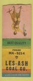 Matchbook Cover - Les Ash Coal pinup BOBTAIL