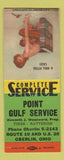 Matchbook Cover - Point Gulf oil gas Oberlin OH pinup BOBTAIL