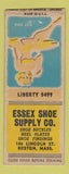Matchbook Cover - Essex Shoe Supply Boston MA pinup BOBTAIL