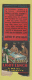Matchbook Cover - Famous Texas Lunch Carlisle Gettysburg PA DQ BOBTAIL