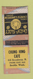 Matchbook Cover - Chung Hing Cafe Seattle WA Chinese WEAR BOBTAIL