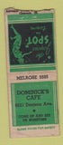 Matchbook Cover - Dominick's Cafe girlie  BOBTAIL