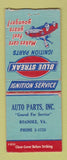 Matchbook Cover - Blue Streak Ignition Parts Roanoke VA BOBTAIL