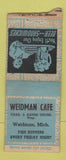 Matchbook Cover - Weidman Cafe Weidman MI BOBTAIL