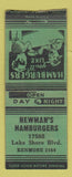 Matchbook Cover - Newman's Hamburgers Chicago? BOBTAIL