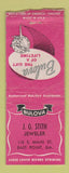 Matchbook Cover - Bulova Watches JG Stith East Point GA WEAR BOBTAIL