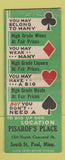 Matchbook Cover - Pisarof's Place South St Paul MN BOBTAIL