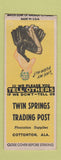 Matchbook Cover - Twin Springs Trading Post Cottonton AL pinup BOBTAIL