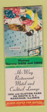 Matchbook Cover - Hi Way Restaurant Markham IL motel BOBTAIL