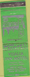 Matchbook Cover - Visalia Inn Motel CA WEAR green