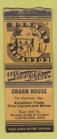 Matchbook Cover - Charm House Cleveland OH BOBTAIL