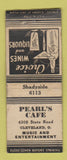Matchbook Cover - Pearl's Cafe Cleveland OH WEAR BOBTAIL