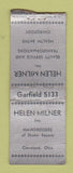 Matchbook Cover - Helen Miller Salon Cleveland OH WEAR BOBTAIL