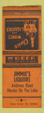 Matchbook Cover - Jimmie's Liquors Mentor OH BOBTAIL