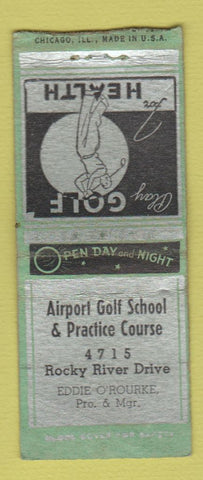 Matchbook Cover - Airport Golf School Rocky River OH? BOBTAIL