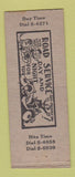 Matchbook Cover - Walther Bros Garage Clearfield PA pinup BOBTAIL
