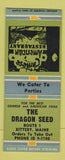 Matchbook Cover - The Dragon Seed Chinese Restaurant Kittery ME BOBTAIL