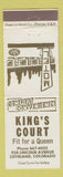 Matchbook Cover - King's Court Motel Loveland Colorado