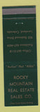 Matchbook Cover - Rocky Mountain Real Estate Loveland Colorado