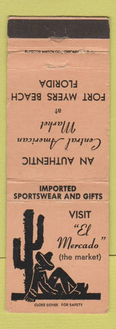 Matchbook Cover - El Mercado Central American Market Fort Myers Beach FL WEAR