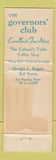 Matchbook Cover - Governors' Club Hotel Fort Lauderdale FL WEAR