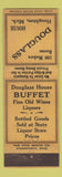 Matchbook Cover - Douglass House Houghton MI restaurant