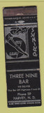 Matchbook Cover - Three Nine Bar Harvey ND girlie WEAR
