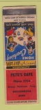 Matchbook Cover - Pete's Cafe Breckenridge MN WEAR