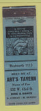 Matchbook Cover - Art's Tavern